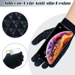 Ymomode Winter Gloves for Men Women 2 Pairs Upgraded Touch Screen Cold Weather Thermal Warm Knit Glove for Running Driving - Image 3